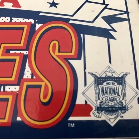 Vintage Atlanta Braves Car Bumper Sticker WinCraft 11.4” X 3” - Picture 3 of 6